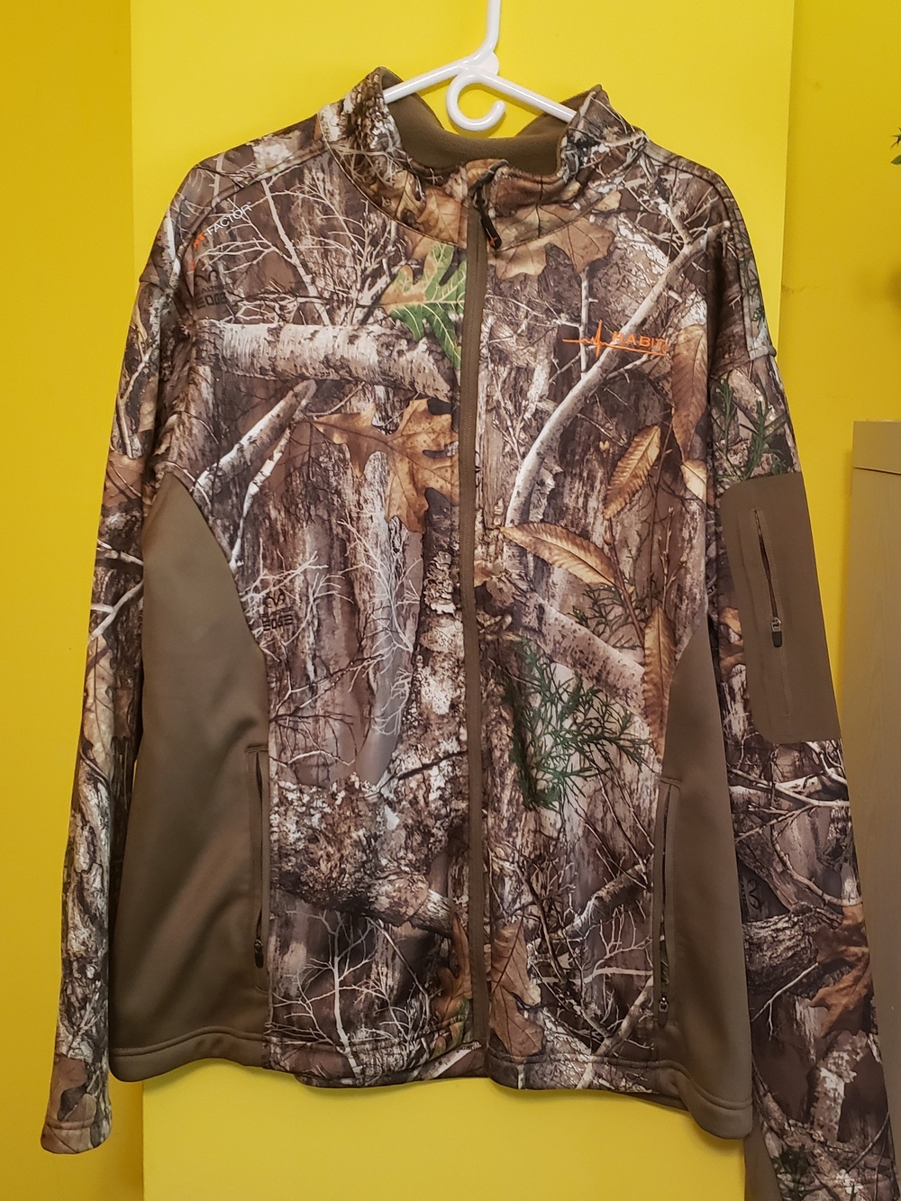Realtree Habit EDGE Camo Full-Zip Performance Jacket - Olive/Brown